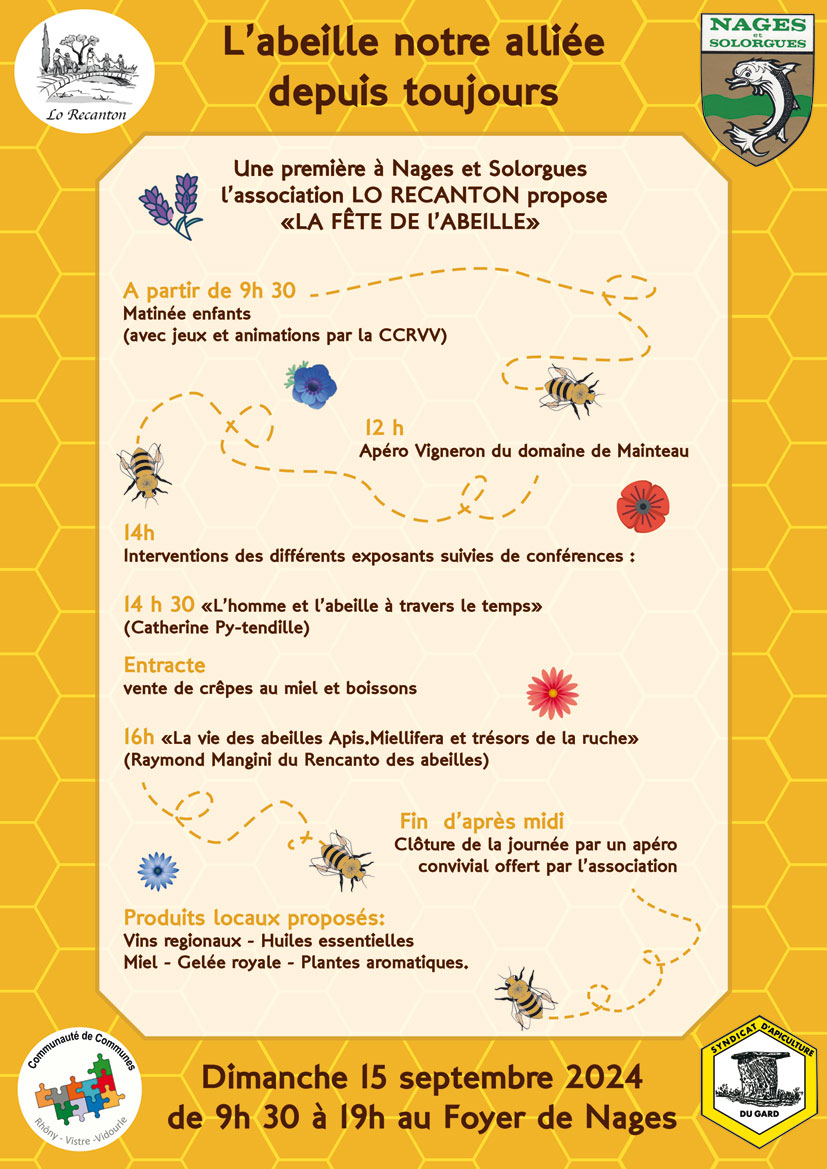 Fête de l'abeille à Nages