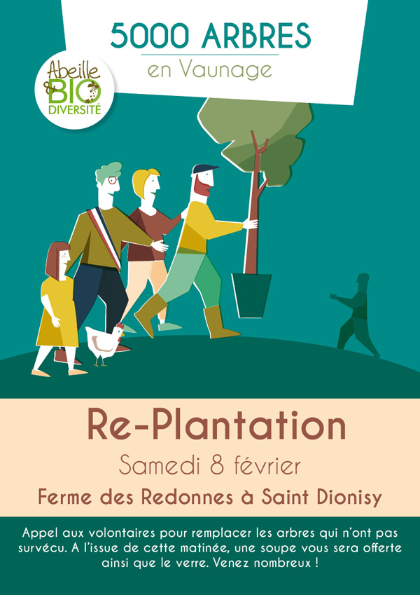 5000 arbres : Re-plantation