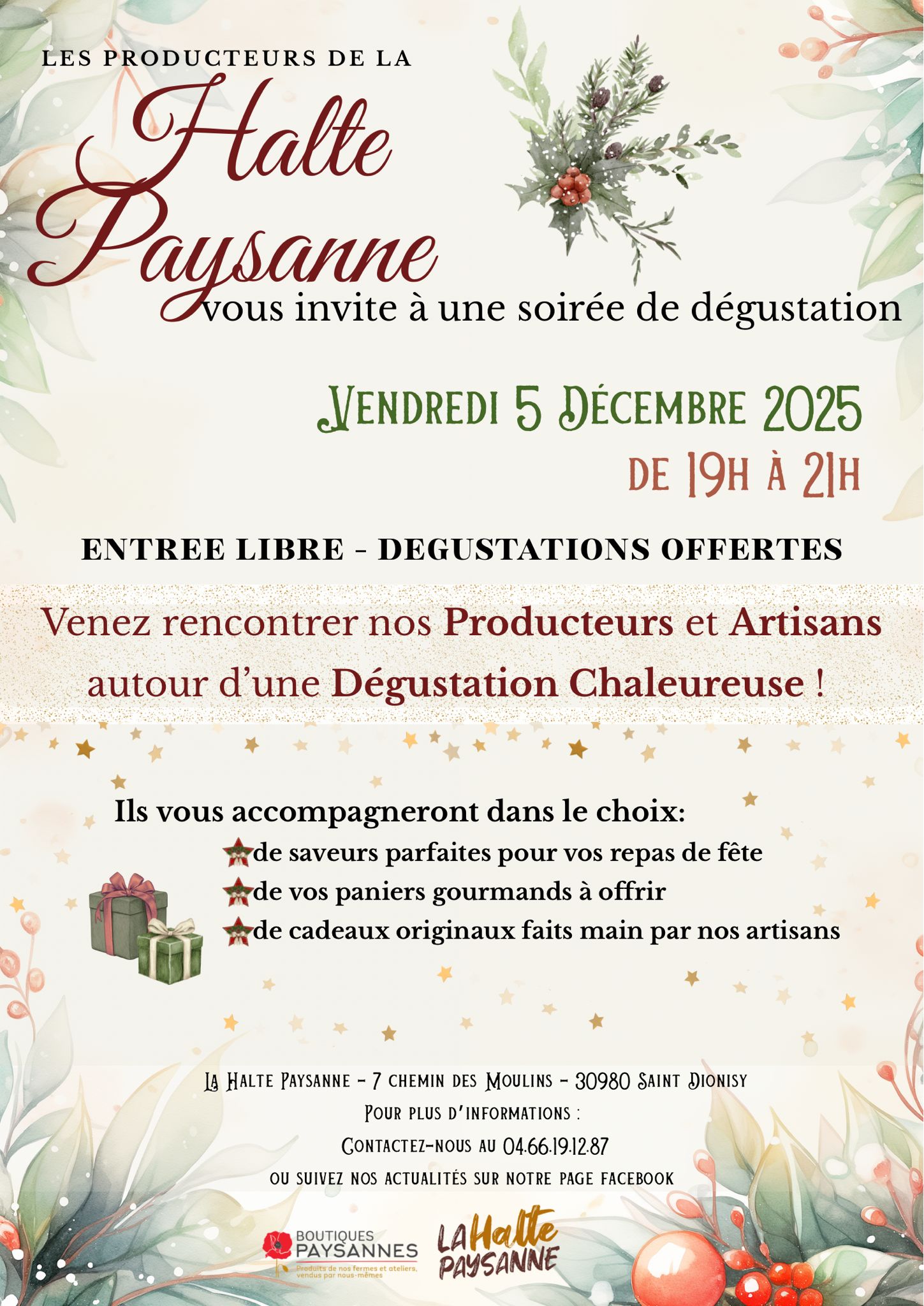 noel, halte paysanne, ( décembre